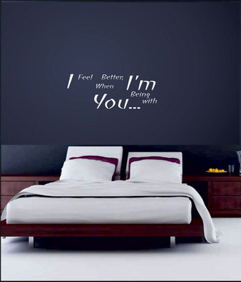 50% OFF on Ritzy Decals I Feel Better Wall Quotes Wall Decal Sticker