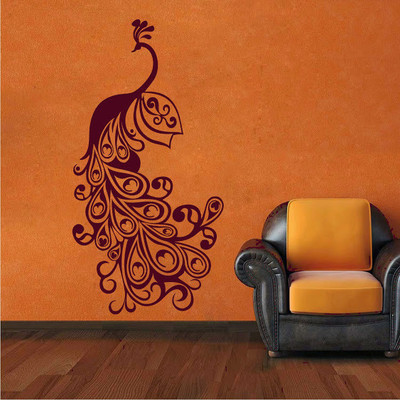 66% OFF on DeStudio DeStudio Peacock Two Wall Stickers Size SMALL WALL STICKER Sticker
