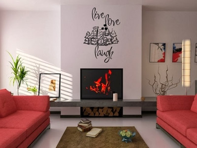 50% OFF on DeStudio DeStudio Live Love Laugh Quote One Wall Stickers Size GIANT WALL STICKER Sticker