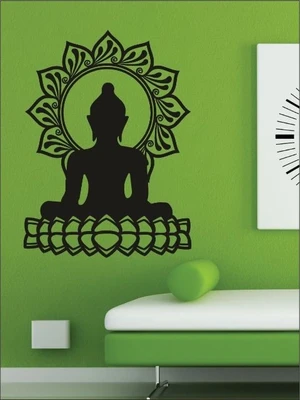 82% OFF on Wall1ders Lotus Buddha PVC Vinyl Sticker Sticker Pack of 1