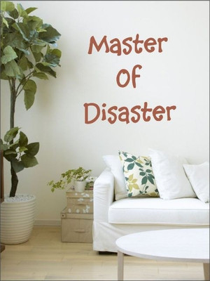 82% OFF on Wall1ders Master Of Disaster PVC Vinyl Sticker Sticker Pack of 1