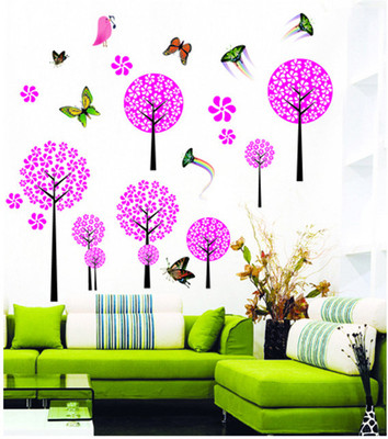 33% OFF on Pindia Pink Trees & Butterflies Wall Sticker 33% OFF on Pindia Pink Trees & Butterflies Wall Sticker