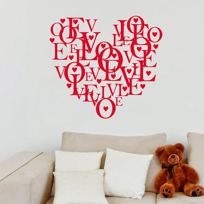 DeStudio Heart Love Cute Art Decal Home Wall Sticker Sticker DeStudio Heart Love Cute Art Decal Home Wall Sticker Sticker