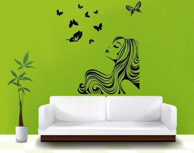 44% OFF on Hoopoe Decor Butterfly and girl Wall Sticker Pack of 1 44% OFF on Hoopoe Decor Butterfly and girl Wall Sticker Pack of 1