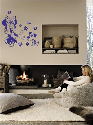 82% OFF on Wall1ders Minnie With Friend PVC Vinyl Sticker Sticker Pack of 1