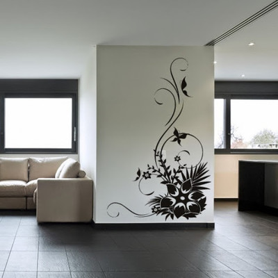 50% OFF on DeStudio Flowers Butterflies Floral Size Giant WALL STICKER Sticker