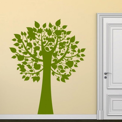80% OFF on DeStudio Lots Of Leaves Tree One Size Large WALL STICKER Sticker
