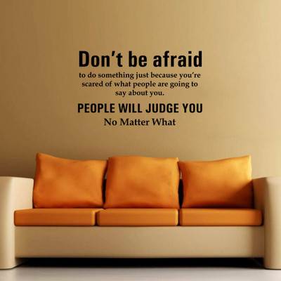 40% OFF on Creative Width Decor Don't Be Afraid Vinyl Sticker Sticker Pack of 1