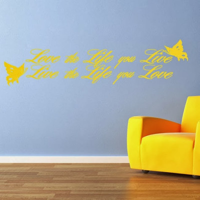 50% OFF on DeStudio DeStudio Love The Life Wall Stickers Size GIANT WALL STICKER Sticker