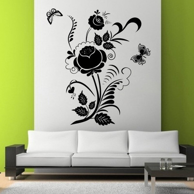 76% OFF on D��cor Kafe Decal Style Swirl Design Wall Sticker Medium Size-24*27 Inch Wall Sticker Sticker Pack of 1