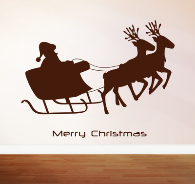 81% OFF on D��cor Kafe Decal Style Santa on Deers Wall Art Large Size-26*20 Inch Wall Sticker Sticker Pack of 1 81% OFF on D��cor Kafe Decal Style Santa on Deers Wall Art Large Size-26*20 Inch Wall Sticker Sticker Pack of 1