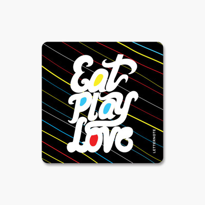 5% OFF on Letternote Eat Play Love PVC Based Magnet Sticker 5% OFF on Letternote Eat Play Love PVC Based Magnet Sticker