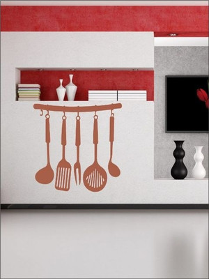 82% OFF on Wall1ders Kitchen Set PVC Vinyl Sticker Sticker Pack of 1