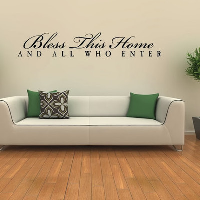 50% OFF on DeStudio DeStudio Bless This Home And All Wall Stickers Size LARGE WALL STICKER Sticker