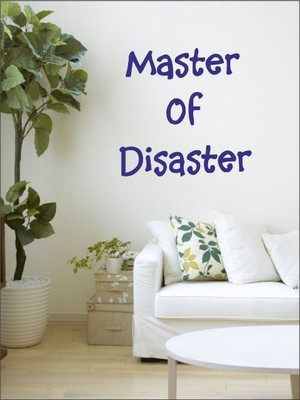 82% OFF on Wall1ders Master Of Disaster PVC Vinyl Sticker Sticker Pack of 1