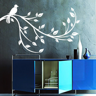 75% OFF on DeStudio Bird On A Branch One Size Tiny Wall Sticker