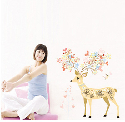 33% OFF on Pindia Beautiful Dear Design Wall Sticker 33% OFF on Pindia Beautiful Dear Design Wall Sticker