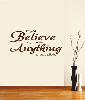 50% OFF on Ritzy Anything Is Possible Living Room Wall Quotes Wall Decal Sticker