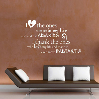 40% OFF on Creative Width Decor I Love The Ones Vinyl Sticker Sticker Pack of 1