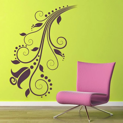 80% OFF on DeStudio Rose Floral Decorative One Size Super WALL STICKER Sticker
