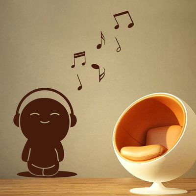 83% OFF on D��cor Kafe Decal Style Toy Music Notes Wall Art Large Size-20*27 Inch Wall Sticker Sticker Pack of 1