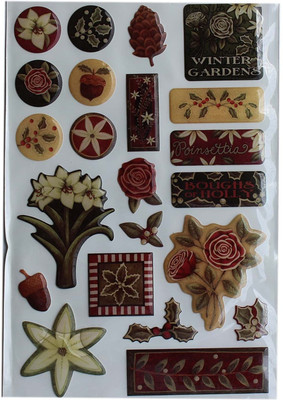 Creative Imagination for Crafts and Scrapbooking Winter Garden Epoxy Sticker Creative Imagination for Crafts and Scrapbooking Winter Garden Epoxy Sticker
