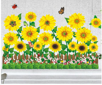 33% OFF on Pindia Sunflower & Border Wall Sticker 33% OFF on Pindia Sunflower & Border Wall Sticker