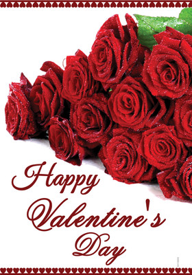 16% OFF on Fresh Red Roses On This Valentine Paper Print