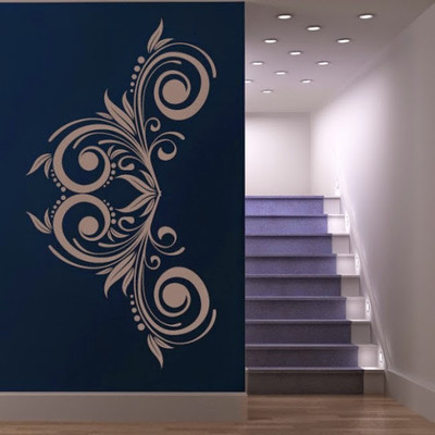 50% OFF on DeStudio Floral Side Sticker One Size Giant WALL STICKER Sticker