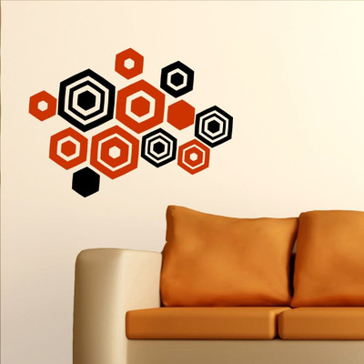 25% OFF on Chipakk Geometric Blocks - Orange Medium Pigmented Polyvinyl Films Imported Sticker
