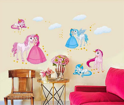 54% OFF on SYGA Princess Wall PVC Vinyl Sticker