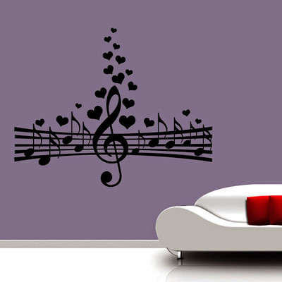 50% OFF on DeStudio DeStudio Love for Music Wall Stickers Size JUMBO WALL STICKER Sticker
