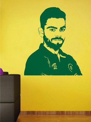 82% OFF on Wall1ders Virat-Run Machine PVC Vinyl Sticker Sticker Pack of 1