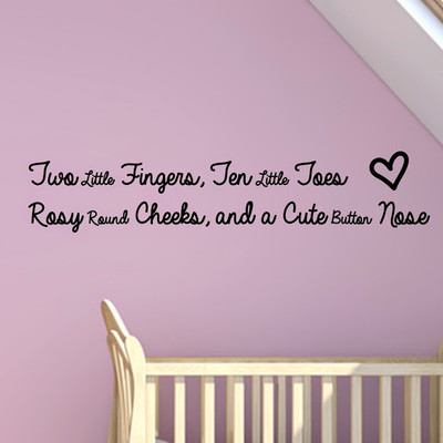 50% OFF on DeStudio Baby Quote Children Cute Kids Baby Wallart Color Black Size 150 X 60 Cms Wall Sticker