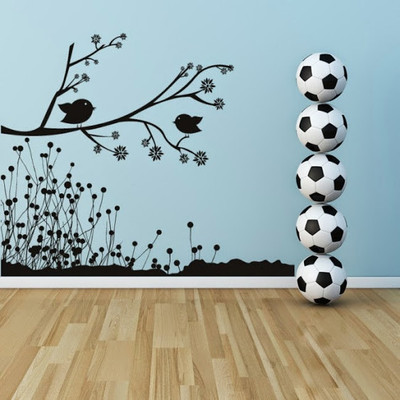 50% OFF on DeStudio Bird On Branch With Grass Size Giant WALL STICKER Sticker