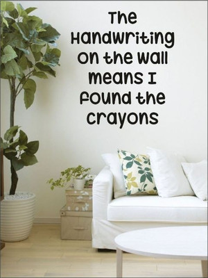 84% OFF on Wall1ders The Handwriting PVC Vinyl Sticker Sticker Pack of 1