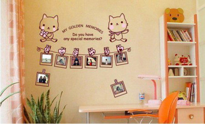 33% OFF on Pindia Special Cat Memories Design Wall Sticker 33% OFF on Pindia Special Cat Memories Design Wall Sticker