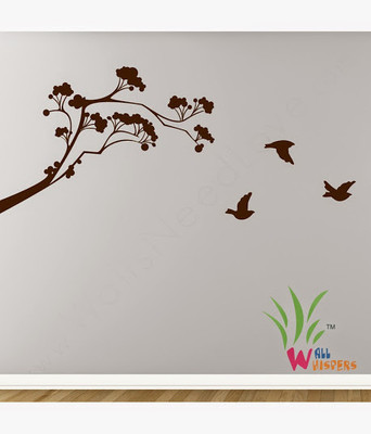 40% OFF on Wall Whispers Tree with Nuts and Birds Vinyl Sticker