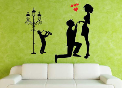 51% OFF on Hoopoe Decor Boy Proposing to His Love Wall Sticker Pack of 1