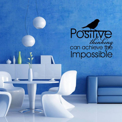 40% OFF on Creative Width Decor Positive Thinking Vinyl Sticker Sticker Pack of 1
