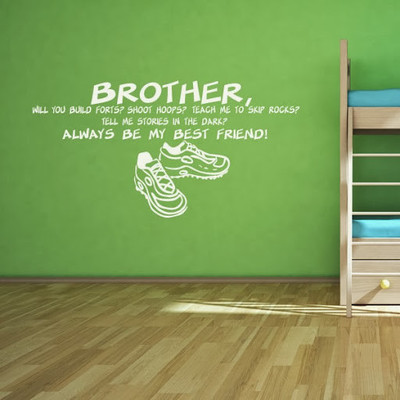 50% OFF on DeStudio DeStudio Brother Always One Wall Stickers Size MEGA WALL STICKER Sticker