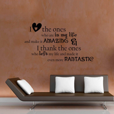 40% OFF on Creative Width Decor I Love The Ones Vinyl Sticker Sticker Pack of 1