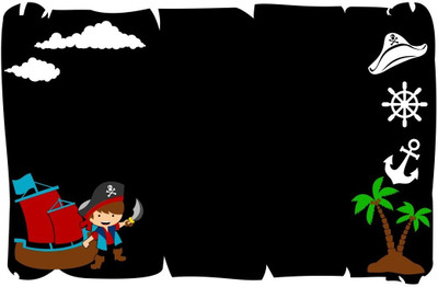 25% OFF on Chipakk Pirates Treasure Chalkboard Decal Pigmented Polyvinyl Sticker