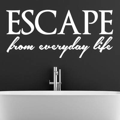 50% OFF on DeStudio Escape Life Color White Size 135 X 60 Cms Wall Sticker