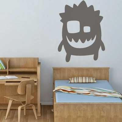 44% OFF on DeStudio Bog Eyed Monster With Down Ears Size Tiny Wall Sticker