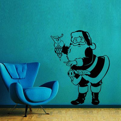 40% OFF on Creative Width Decor Santa With Lamp Vinyl Sticker Sticker Pack of 1 40% OFF on Creative Width Decor Santa With Lamp Vinyl Sticker Sticker Pack of 1