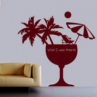 62% OFF on DeStudio DeStudio Wish I Was There Two Wall Stickers Size MEDIUM WALL STICKER Sticker