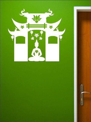 80% OFF on Wall1ders Temple Buddha Sticker Sticker Pack of 1