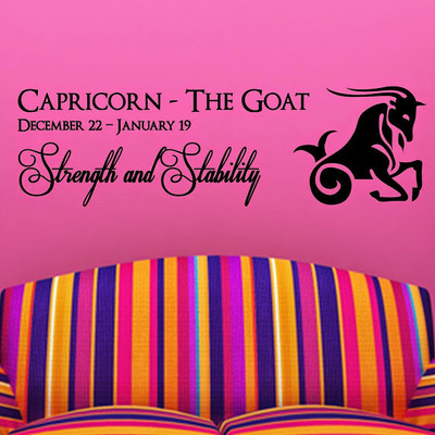 50% OFF on DeStudio Capricorn Zodiac Sign Star Sign Horoscope Decal Wall Sticker Sticker