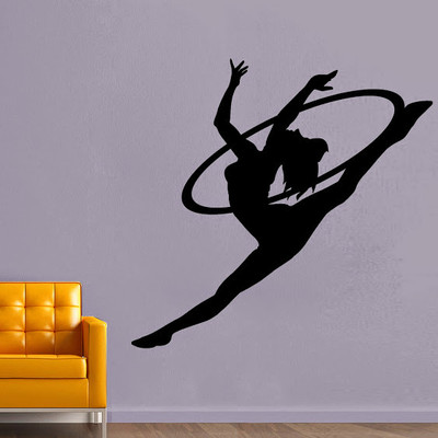 87% OFF on DeStudio Gymnast Lady Decal Size Tiny Wall Sticker